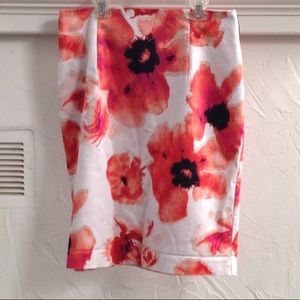 Worthington floral stretch skirt